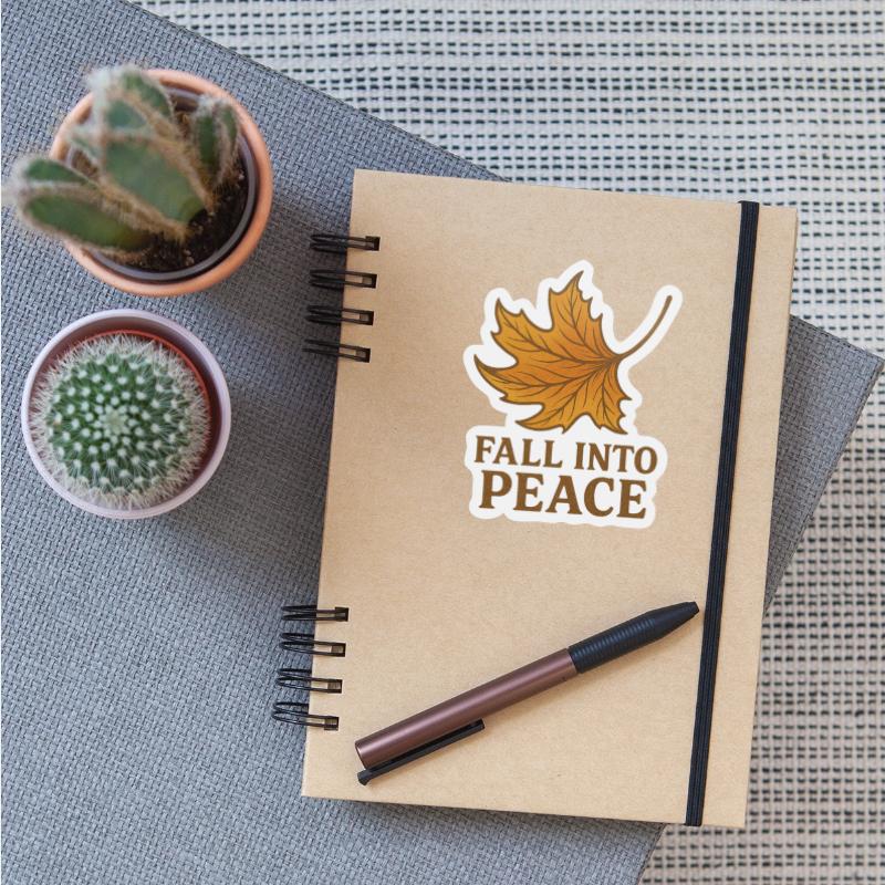 Autumn Leaf Peace Illustration
