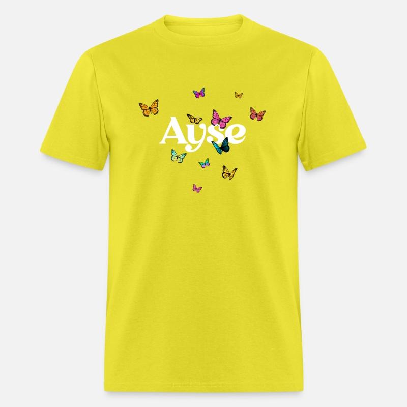 AYSE - beautiful girl name with cute butterflies