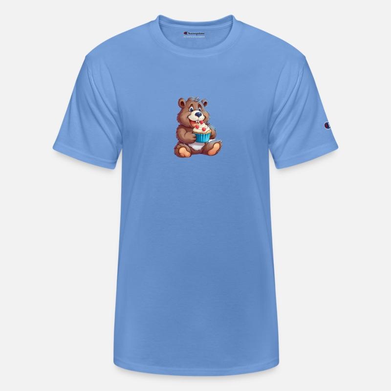 "Bear Bites" Cupcake-Loving Teddy Graphic