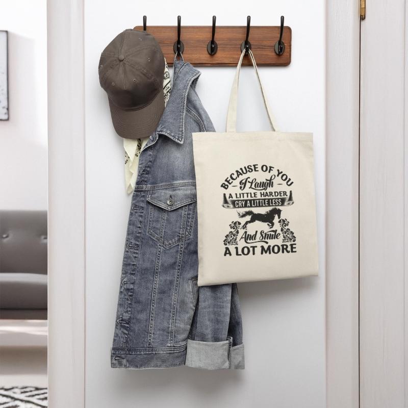 BECAUSE OF YOU I laugh A LITTLE HARDER CRY black