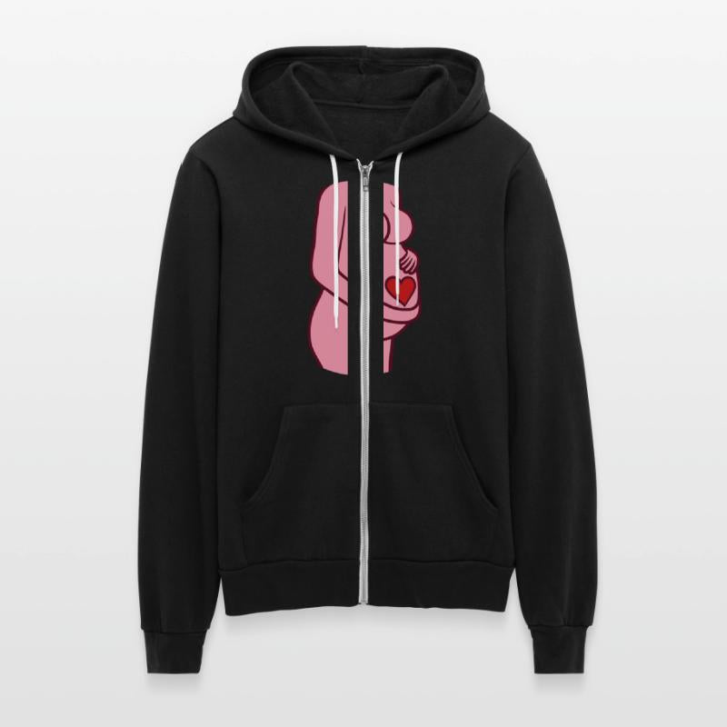 belly heart pregnant woman