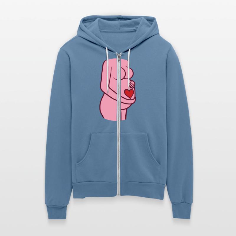 belly heart pregnant woman