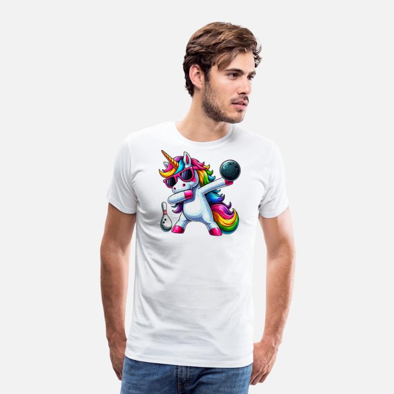 Birthday Girls Dabbing Bowling Unicorn Dab