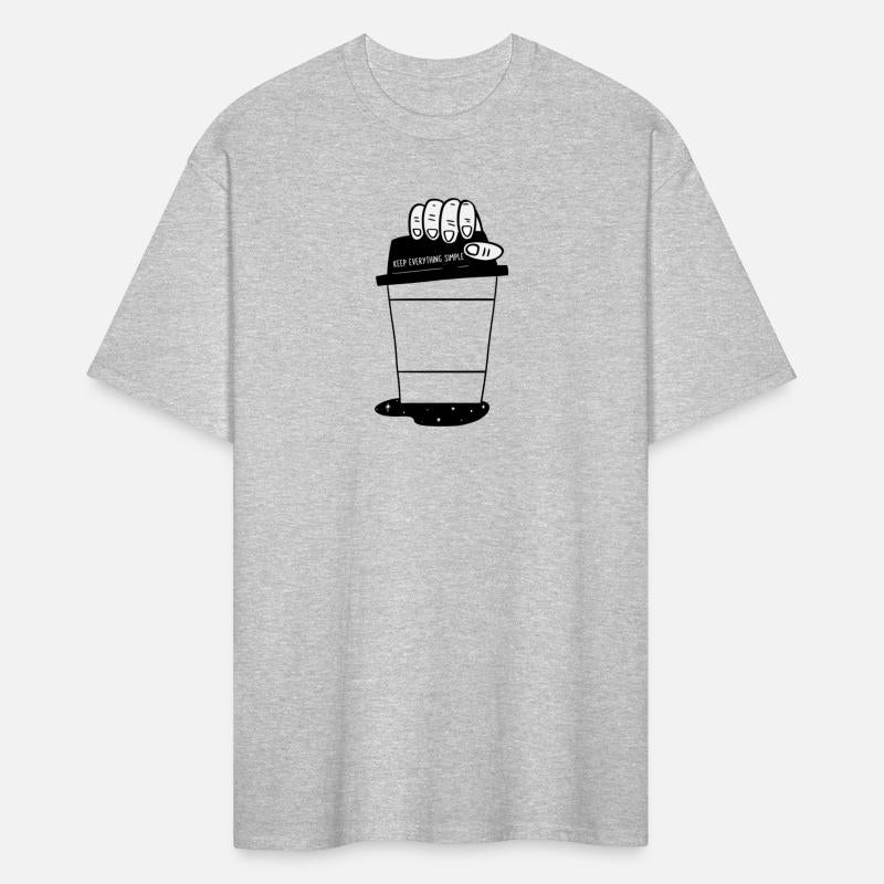 Black and white simple coffee