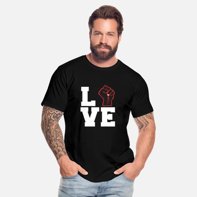 Black Live Matter Love With Fist