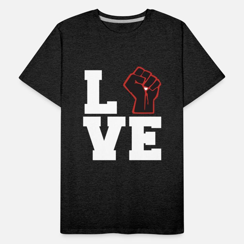 Black Live Matter Love With Fist