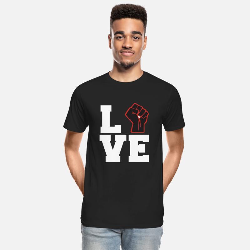 Black Live Matter Love With Fist