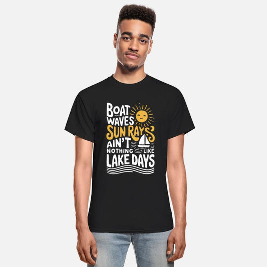 Boat Waves Sun Rays Ain't Nothing Like Lake Days