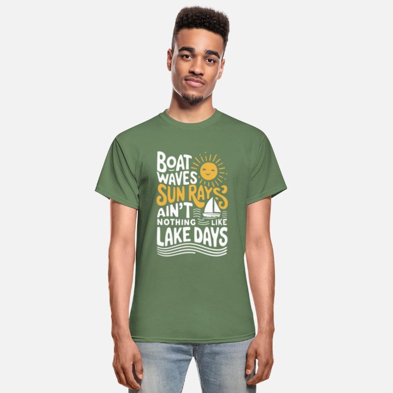 Boat Waves Sun Rays Ain't Nothing Like Lake Days