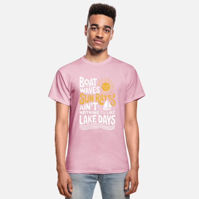 Boat Waves Sun Rays Ain't Nothing Like Lake Days