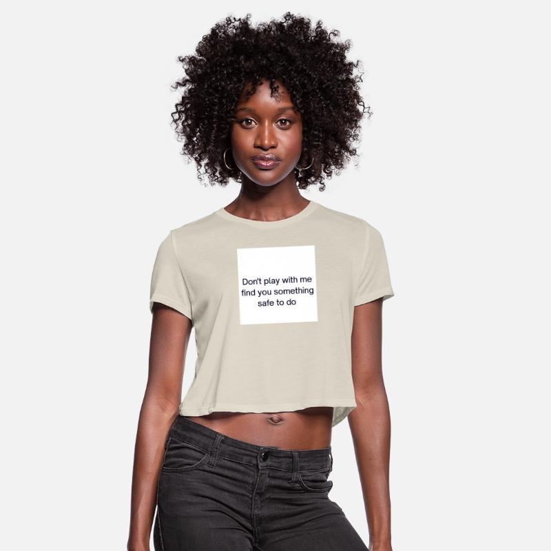 Bold Warning Slogan Graphic T-Shirt