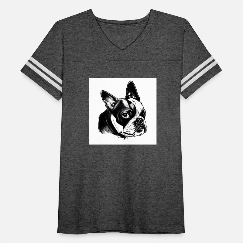 Boston terrier,digital illustration, Love my dog!