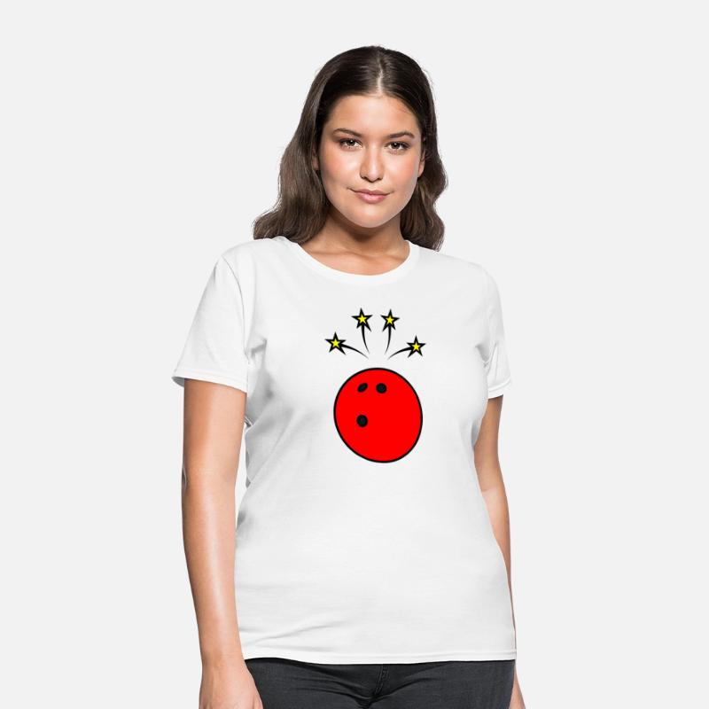 Bowling ball with stars