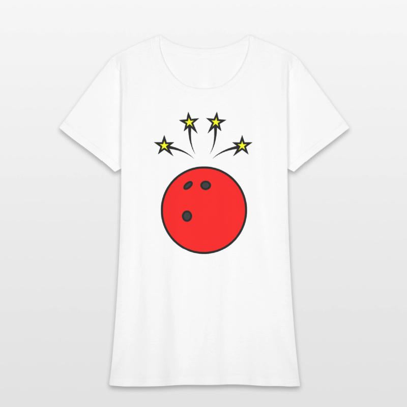 Bowling ball with stars