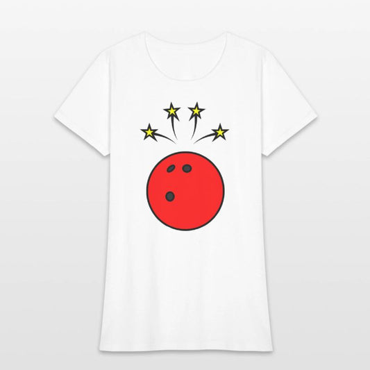 Bowling ball with stars