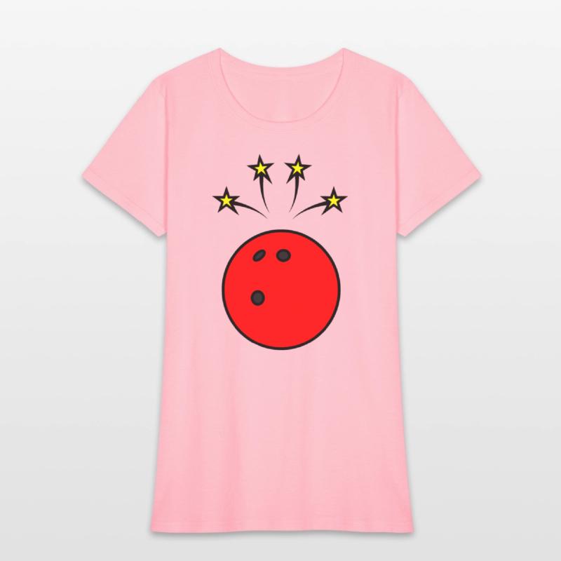 Bowling ball with stars
