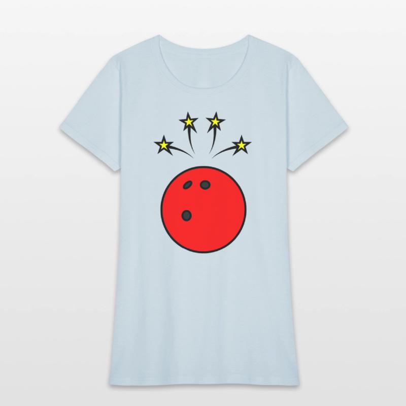 Bowling ball with stars