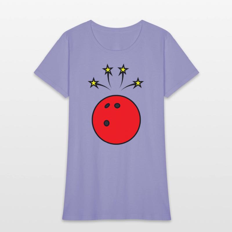 Bowling ball with stars