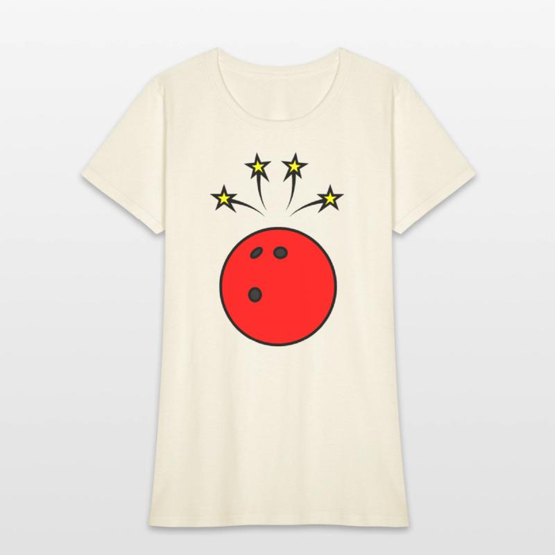 Bowling ball with stars