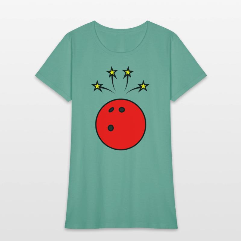 Bowling ball with stars