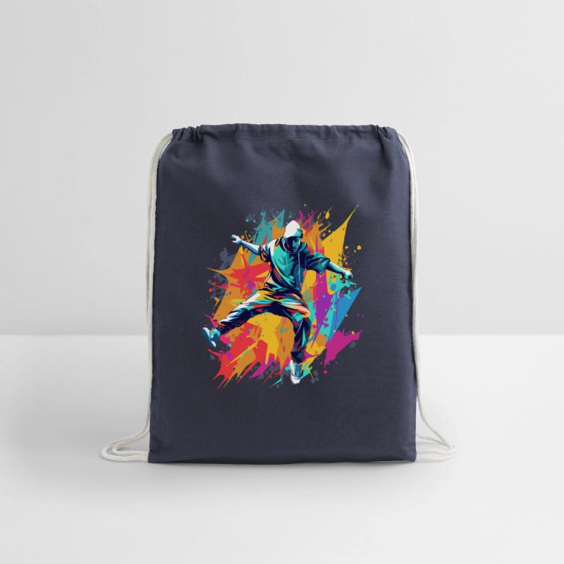 Breakdancer's Elegance in Motion Colorful