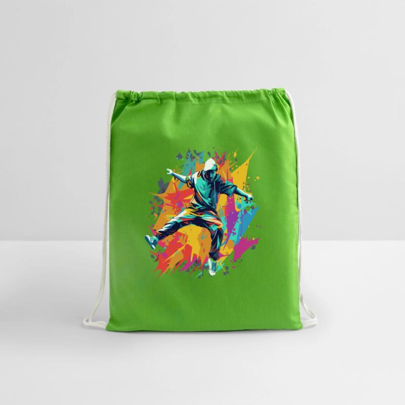 Breakdancer's Elegance in Motion Colorful