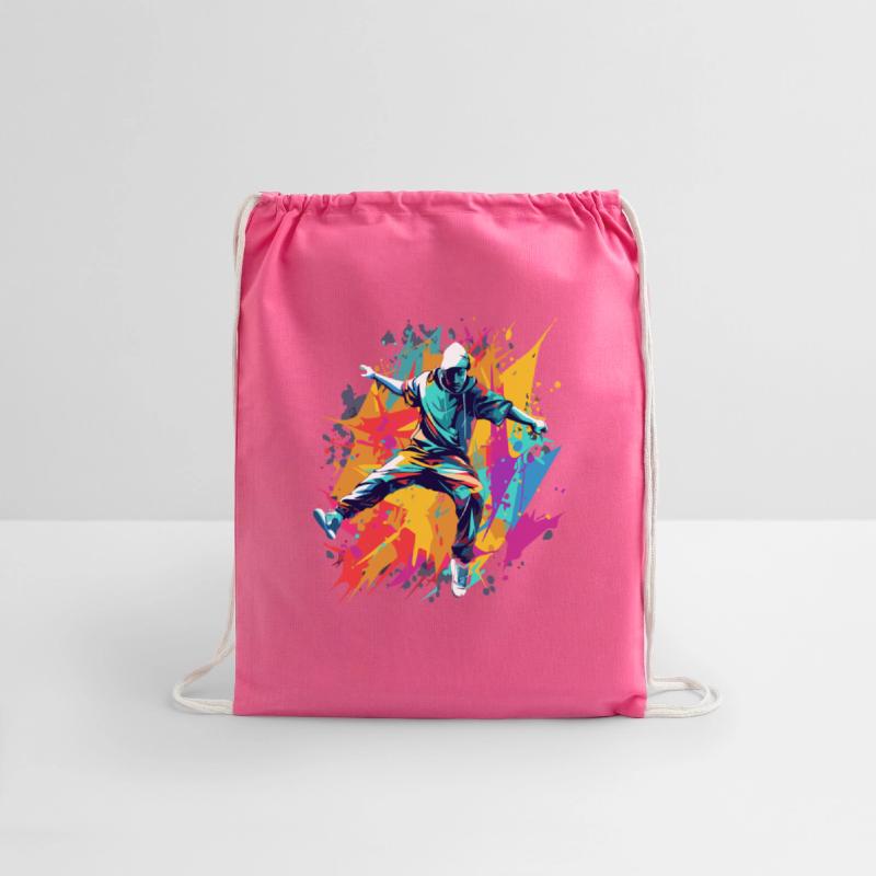 Breakdancer's Elegance in Motion Colorful