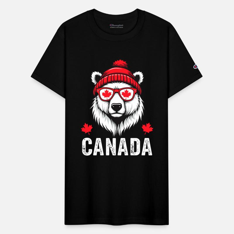 Canada Bear with Cap and Maple Style