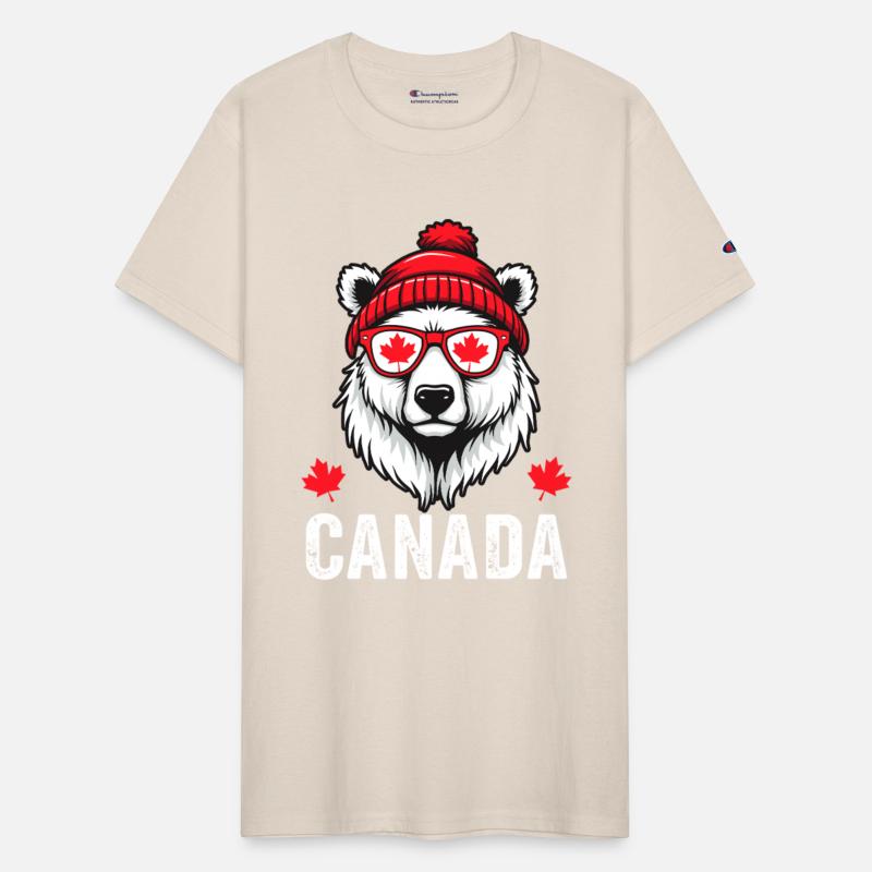 Canada Bear with Cap and Maple Style