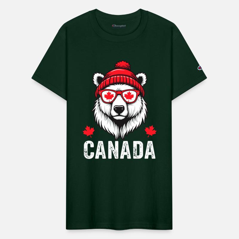 Canada Bear with Cap and Maple Style