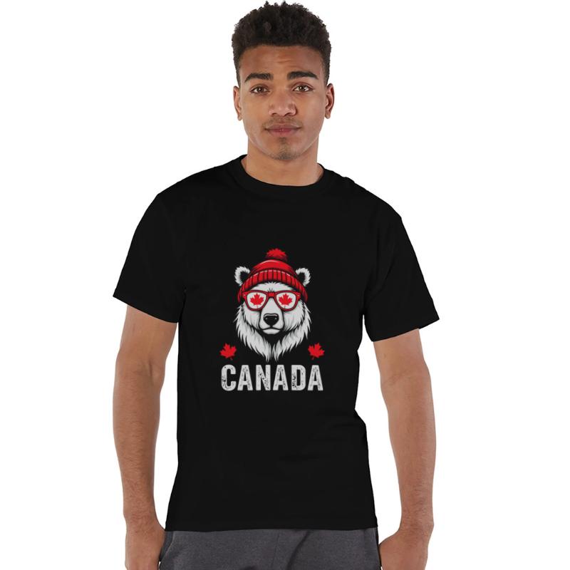 Canada Bear with Cap and Maple Style