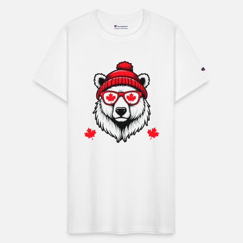 Canada Bear with Cap and Maple Style