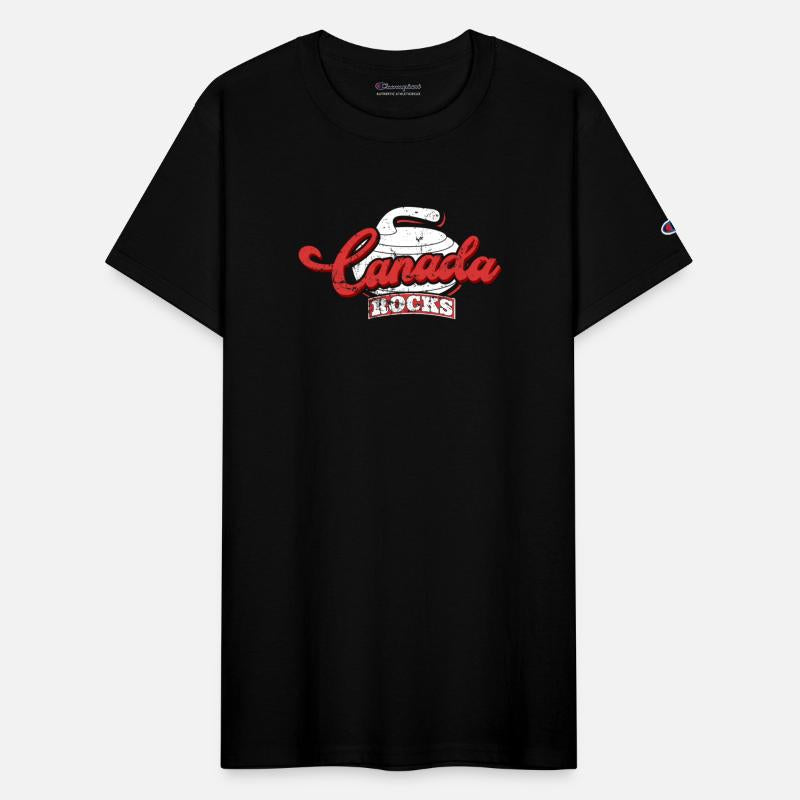 Canada Rocks Curling Stone Curler Canadian Flag