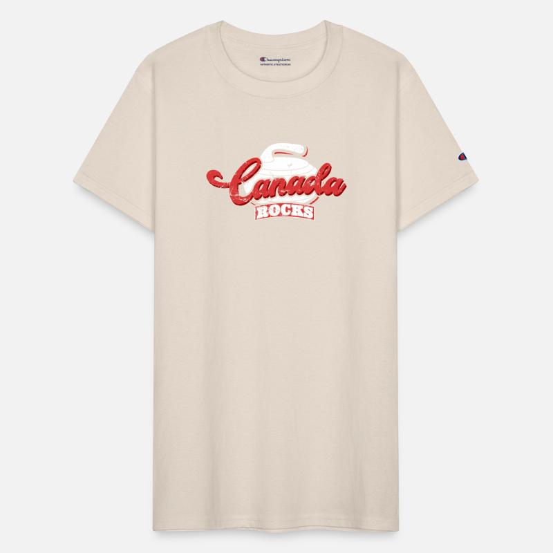 Canada Rocks Curling Stone Curler Canadian Flag