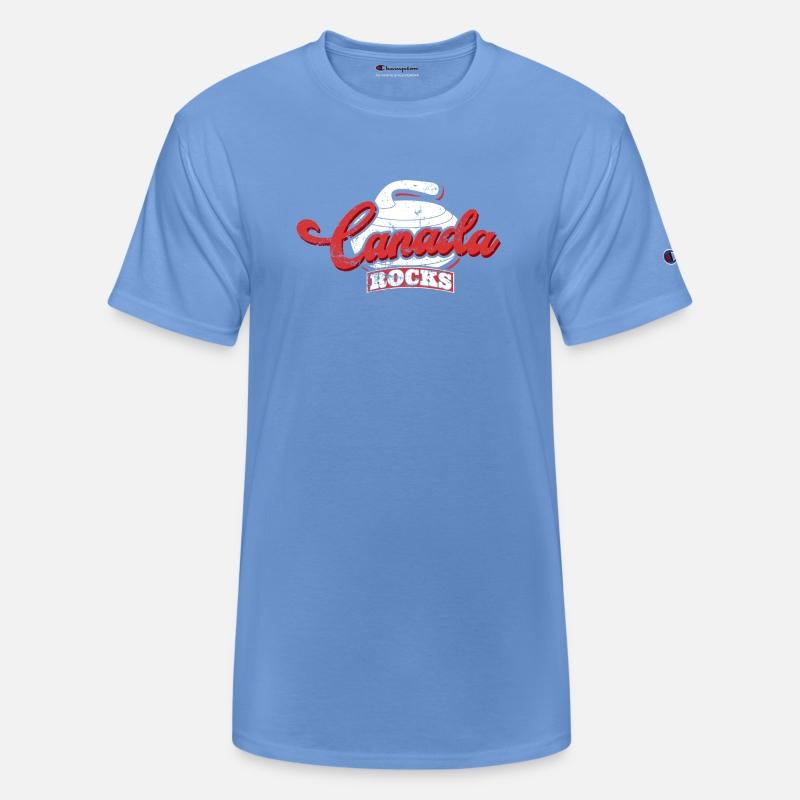 Canada Rocks Curling Stone Curler Canadian Flag