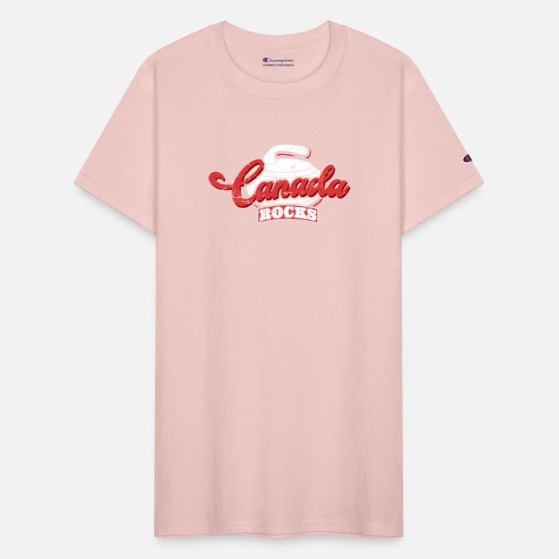 Canada Rocks Curling Stone Curler Canadian Flag