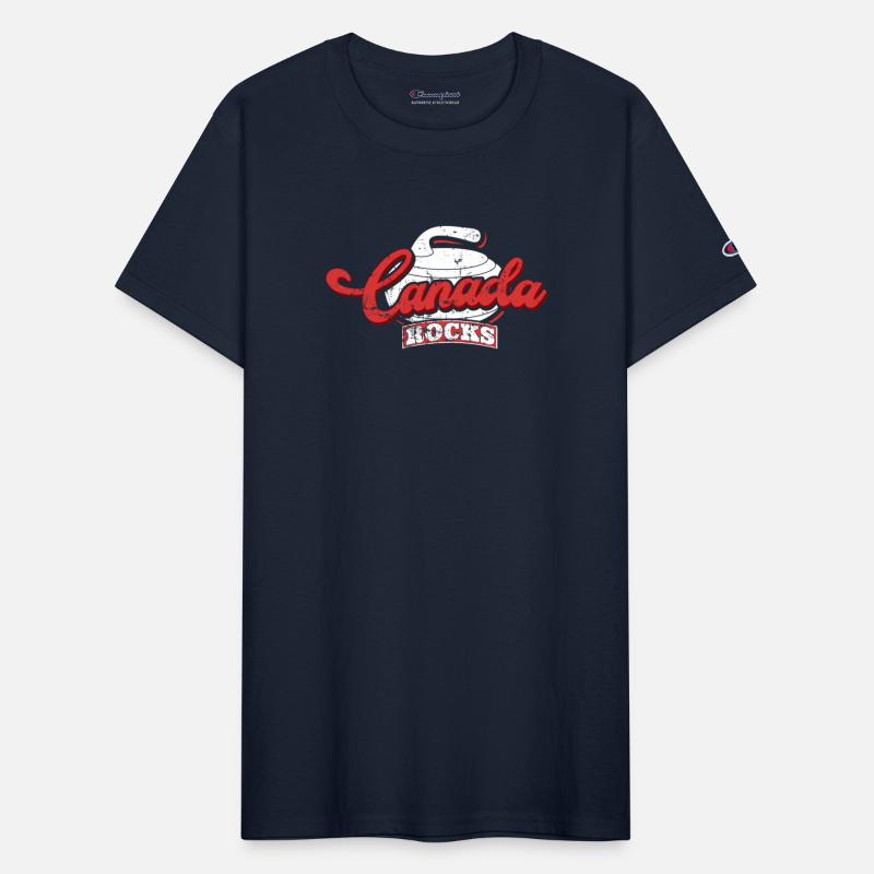 Canada Rocks Curling Stone Curler Canadian Flag