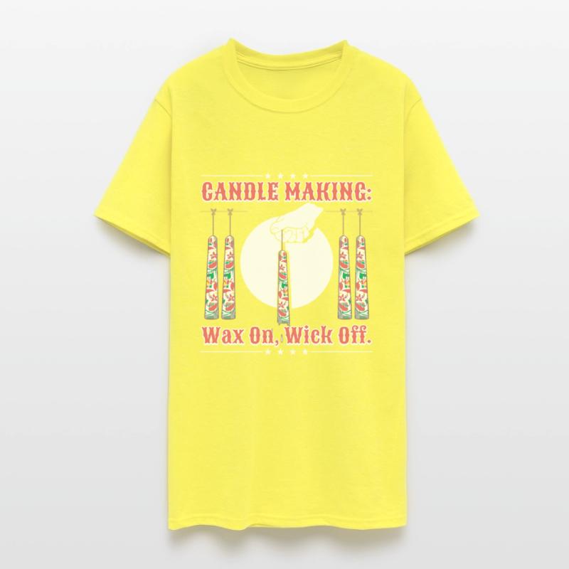 Candle making: wax on, wick off.