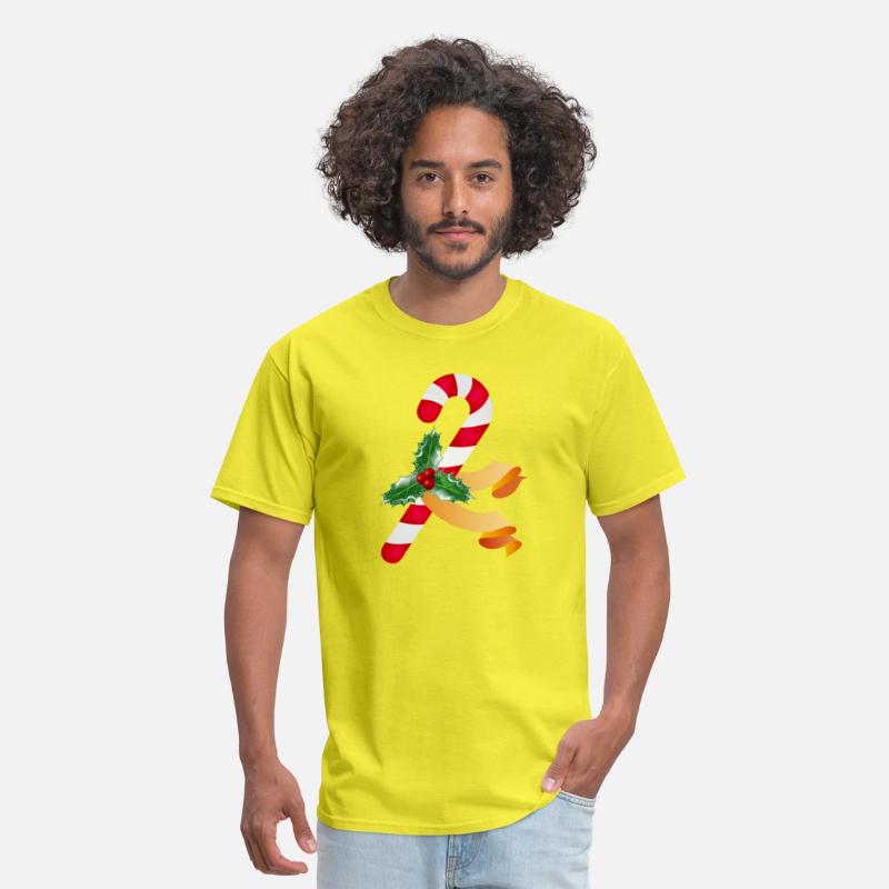 Candy cane and holly for the holiday season