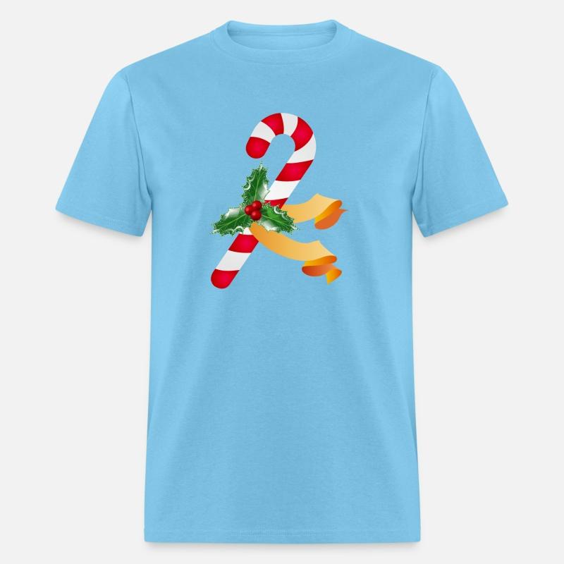 Candy cane and holly for the holiday season