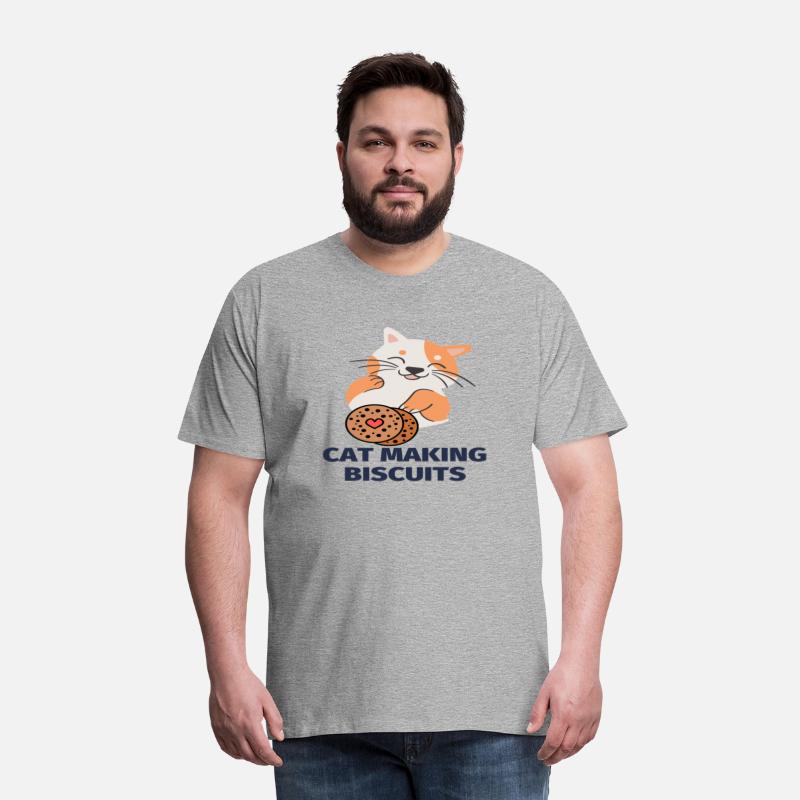 cat making biscuits funny design for gift