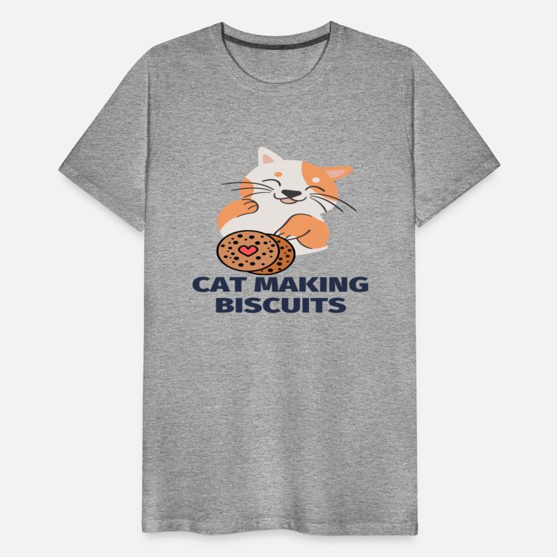 cat making biscuits funny design for gift