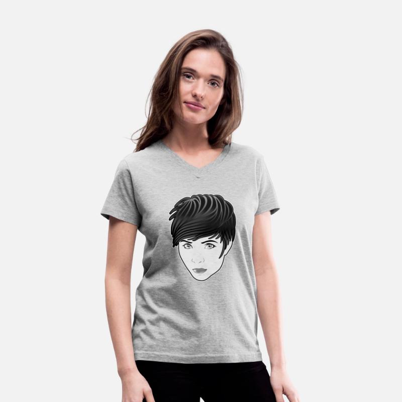 Cautious Gothic Woman Comicstyle