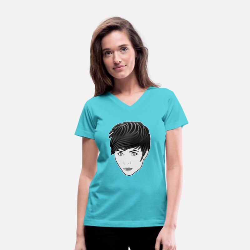 Cautious Gothic Woman Comicstyle