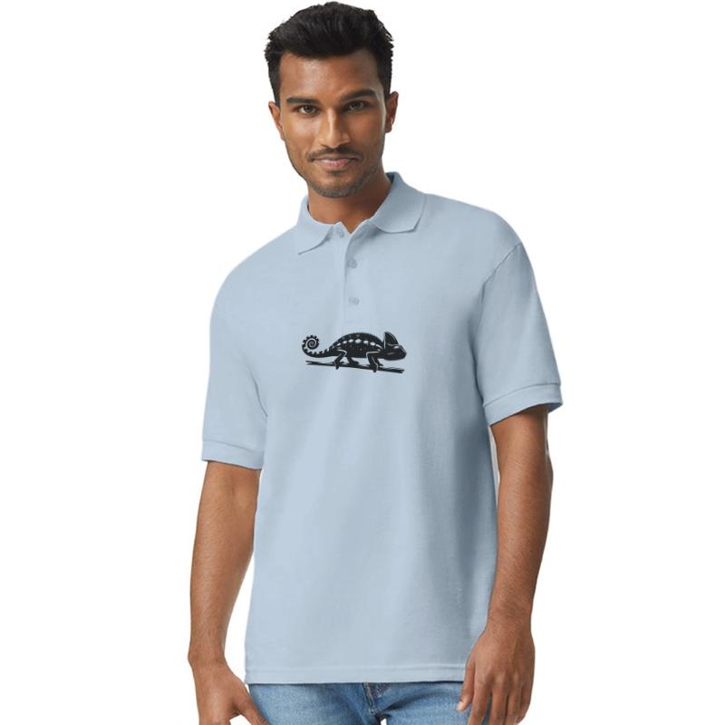 Chameleon Drawing In Ink Style