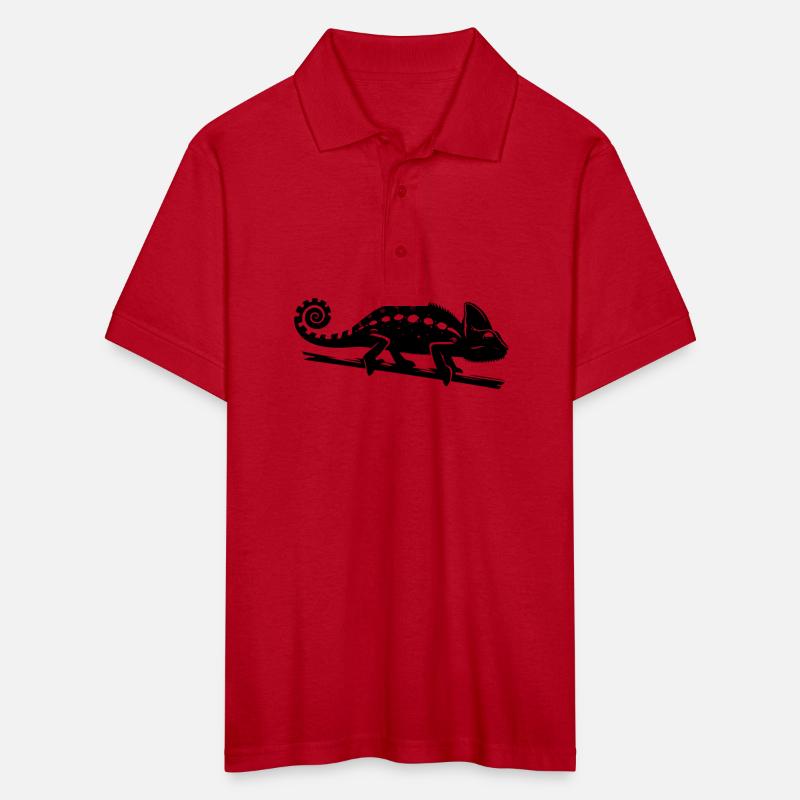 Chameleon Drawing In Ink Style