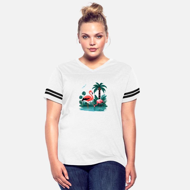 Cheerful Crayon Illustration of Flamingos