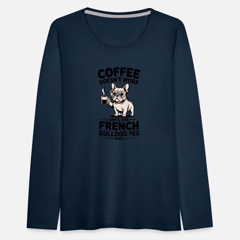 Chic French Bulldog with Coffee Mug