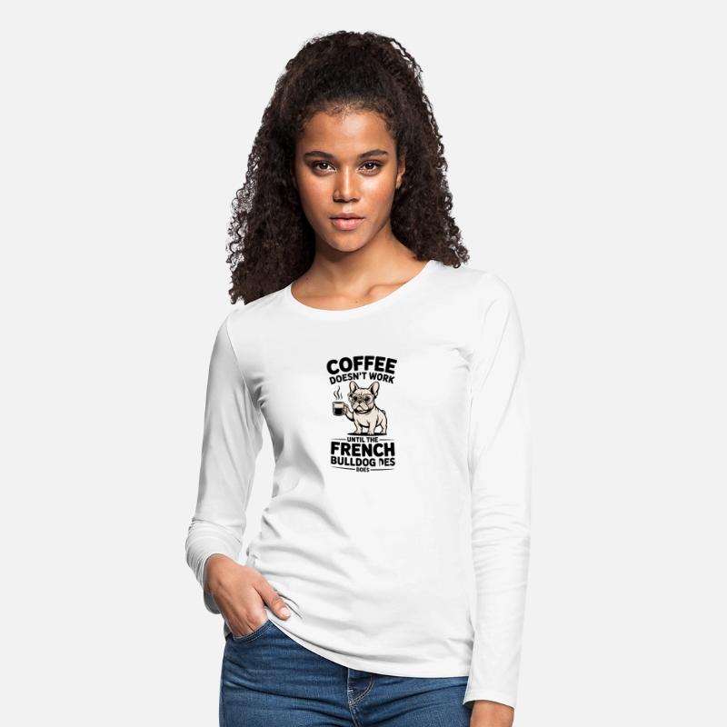 Chic French Bulldog with Coffee Mug