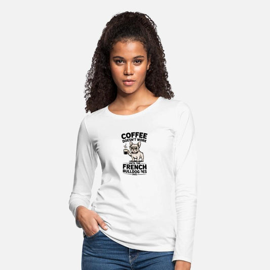 Chic French Bulldog with Coffee Mug